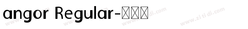 angor Regular字体转换